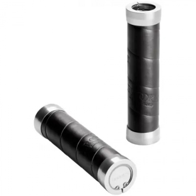 Brooks Leather Lock On Grips Black