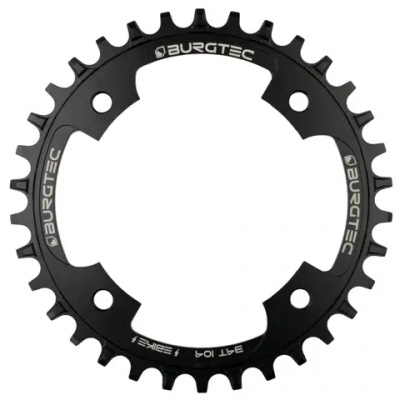 Burgtec 104MM BCD Outside Fit E-Bike Steel Thick Thin Chainring 34T Black