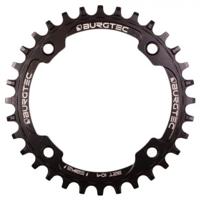 Burgtec E-Bike Thick Thin Inside Fit 104mm Chainring Steel Black