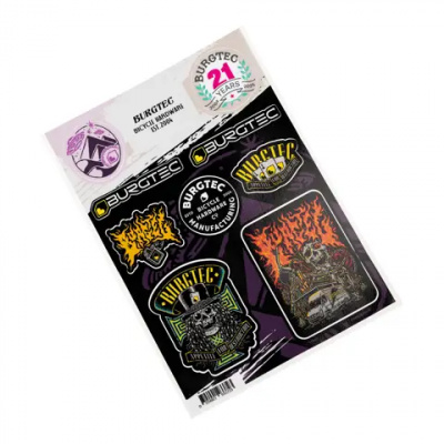 Burgtec Helmet Stamps Sticker Sheet