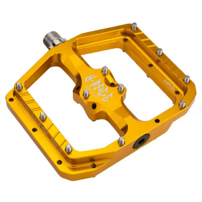 Burgtec Penthouse Flat MK5 B-Rage Edition Pedals Burgtec Bullion Gold