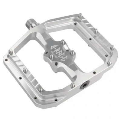 Burgtec Penthouse Flat MK5 B-Rage Edition Pedals Rhodium Silver