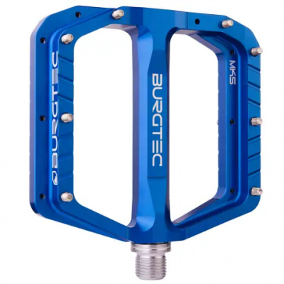 Burgtec Penthouse MK5 Flat Pedals Steel Deep Blue
