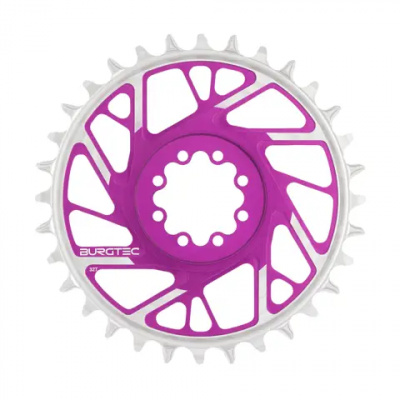 Burgtec SRAM 8-Bolt 3mm Offset Thick/Thin Chainring Purple Rain