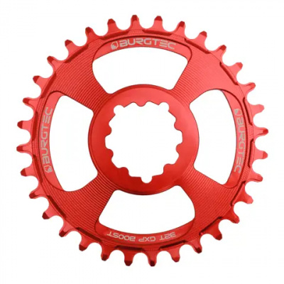 Burgtec SRAM Boost 3mm Offset Thick Thin Chainring Red