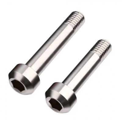 Burgtec Santa Cruz Titanium Shock Bolts x6 Includes 2x 45mm Bolts Silver