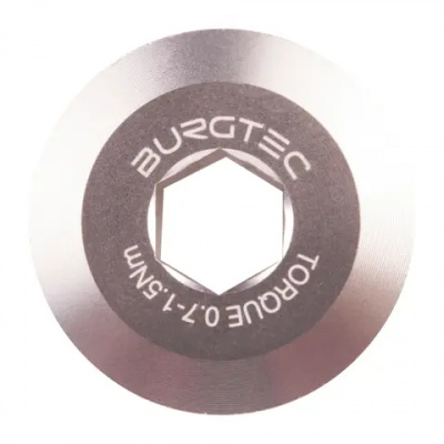 Burgtec Shimano Crank Bolt Rhodium Silver