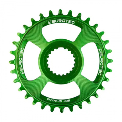 Burgtec Shimano Direct Mount Thick Thin Chainring Candy Spruce Green