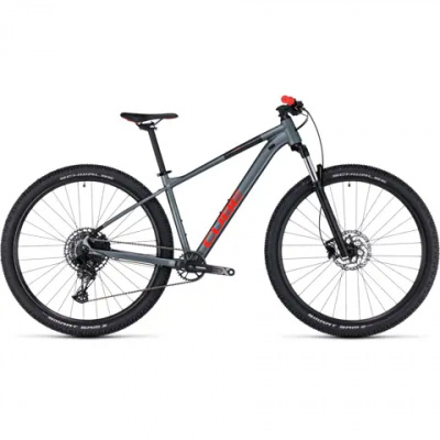 Cube Analog Hardtail Mountain Bike 2024 Grey/Red