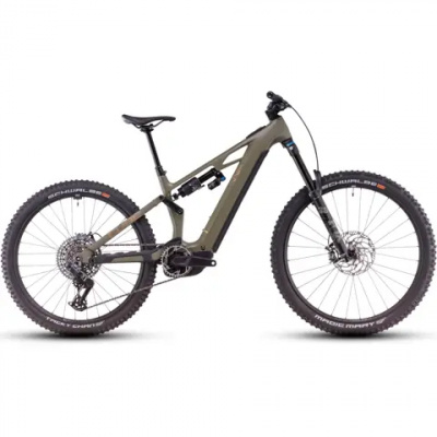 Cube Stereo Hybrid One77 HPC TM 800 Electric Bike 2025 Dusty Olive/Gold
