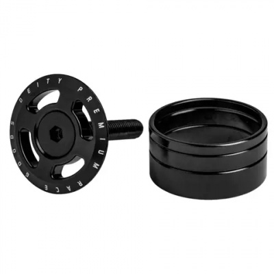 Deity Crosshair Headset Cap Kit Black