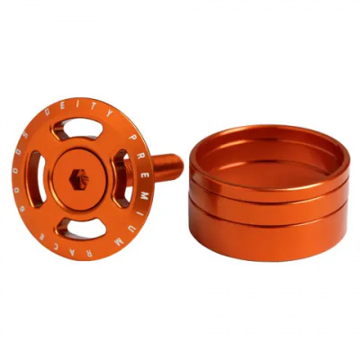 Deity Crosshair Headset Cap Kit Orange