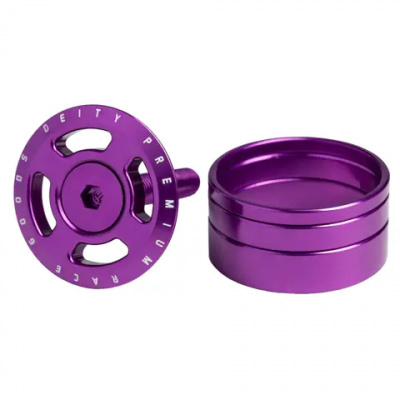 Deity Crosshair Headset Cap Kit Purple