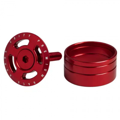 Deity Crosshair Headset Cap Kit Red