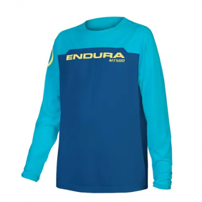 Endura Kids MT500 Burner LS MTB Jersey Blueberry