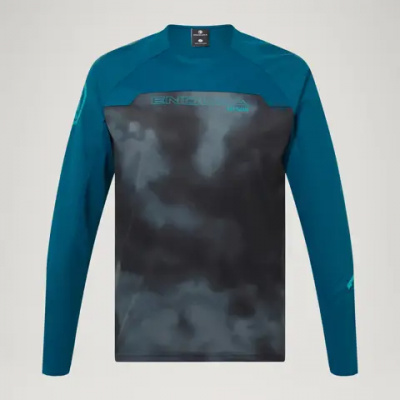 Endura MT500 Burner Long Sleeve Jersey Barra Blue