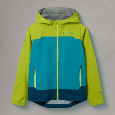 Endura MT500 Kids WaterProof Jacket Lime Green