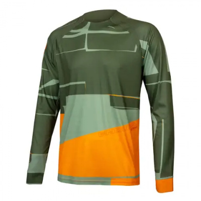 Endura MT500 MTB LS Print Tee LTD Olive Green