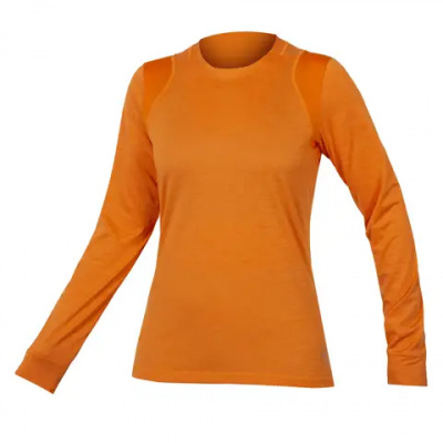 Endura SingleTrack Long Sleeve Womens Jersey Harvest