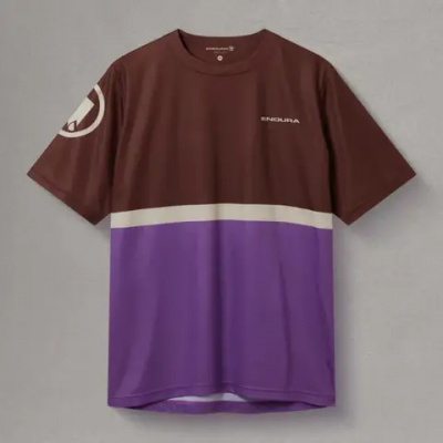 Endura Singletrack II Core Short Sleeve Tee Shirt End Mahogany