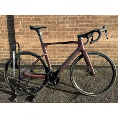 Ex Display Merida Reacto 6000 Di2 54cm Road Bike 2024 Burgundy/Black