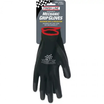 Finish Line Mechanic Grip Gloves L/XL Black