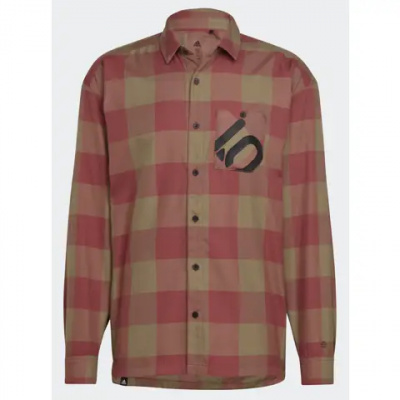 Five Ten Brand of the Brave Flannel LS Shirt Orbit Green/Crimson