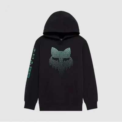Fox Blur Youth Pull Over Hoodie Black
