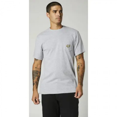 Fox Bronca Short Sleeve Pocket Tee Light Heather Grey