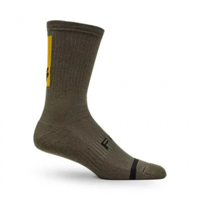 Fox Defend 8in Sock Military Green