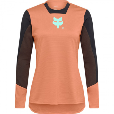 Fox Defend Elevated Long Sleeve Jersey Coral