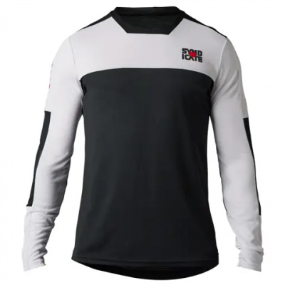 Fox Defend Syndicate Long Sleeve MTB Jersey White/Black