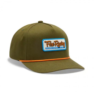 Fox Equipped Snapback Hat One Size Olive Green