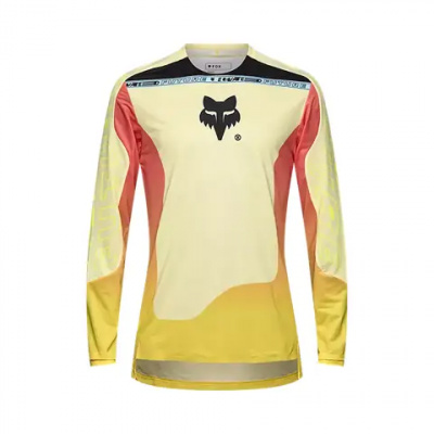 Fox Flexair Elevated Long Sleeve Jersey Lemonade