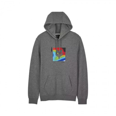 Fox Scans Pullover Hoodie Heather Graphite Grey