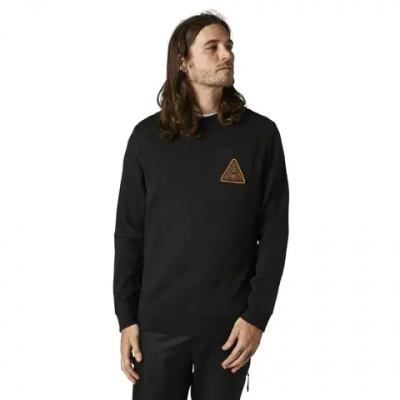 Fox Shinbone Crew LS Fleece Black