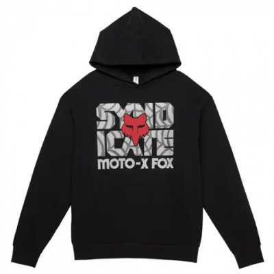Fox Syndicate Pullover Fleece Hoodie Black