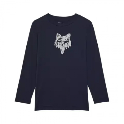 Fox The World Youth Long Sleeve MTB Tee Midnight Blue