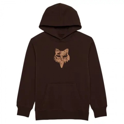 Fox The World Youth Pullover Fleece Hoodie Cocoa