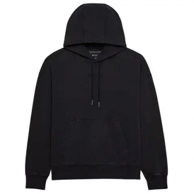 Fox Wordmark Oversized PO Fleece Hoodie Black