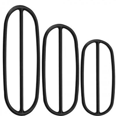 Garmin Cadence Sensor Silicone Replacement Bands 3 Pack Black