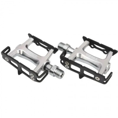 Genetic Pro Track Pedals Silver/Black
