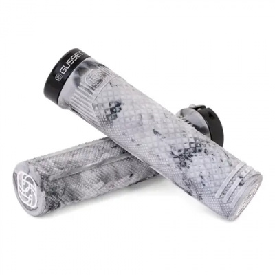 Gusset Matt Jones S2 Lock On Grips in Grey Marble