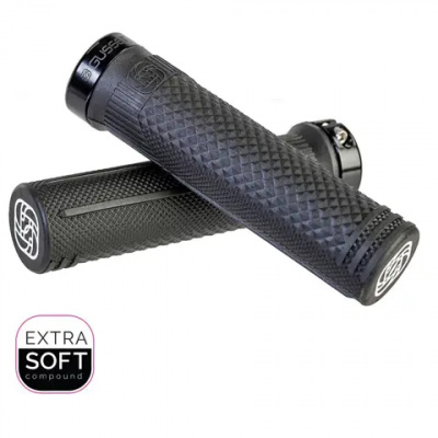 Gusset S2 Lock On Grips Extra Soft Compound 133mm Black