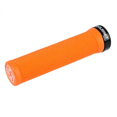 Gusset Single File Lock-On Grip Fluro Orange