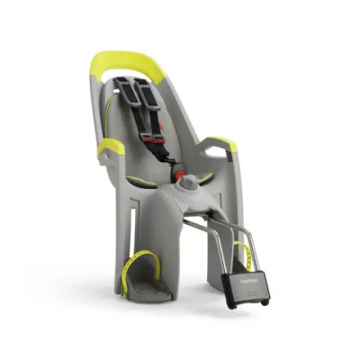 Hamax Amaze Child Bike Seat With Lockable Bracket Light Grey/Light Grey Lime