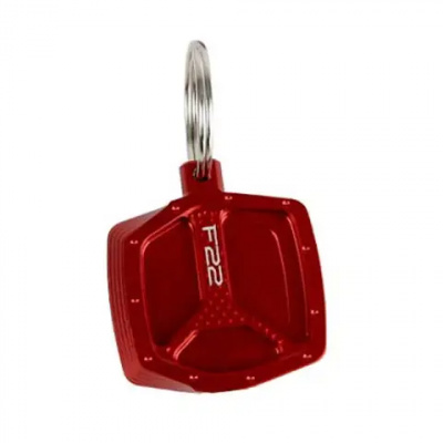 Hope f22 Pedal Keyring Red