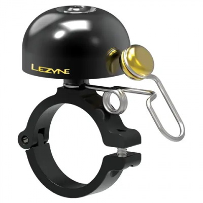 Lezyne Classic Brass Bell Hard Mount Black/Black