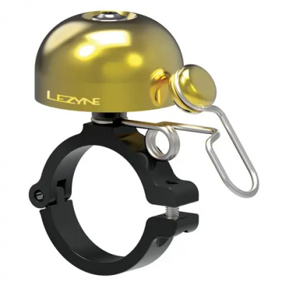 Lezyne Classic Brass Bell Hard Mount Brass/Black