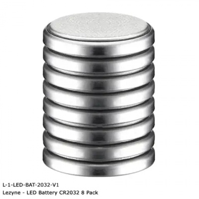 Lezyne LED CR2032 Spare Battery 8 Pack